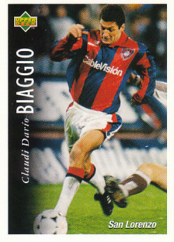 Claudio Dario Biaggio San Lorenzo 1995 Upper Deck Futbol Argentina #78
